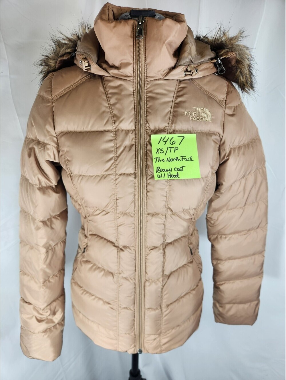 The North Face Gotham II Winter Jacket Coat Brown Taupe Women's Size XS NWOT